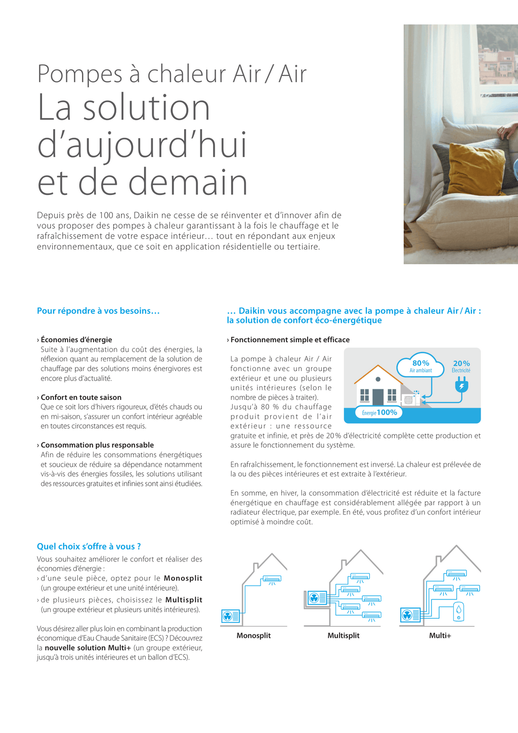 MONO SPLIT DAIKIN SENSIRA