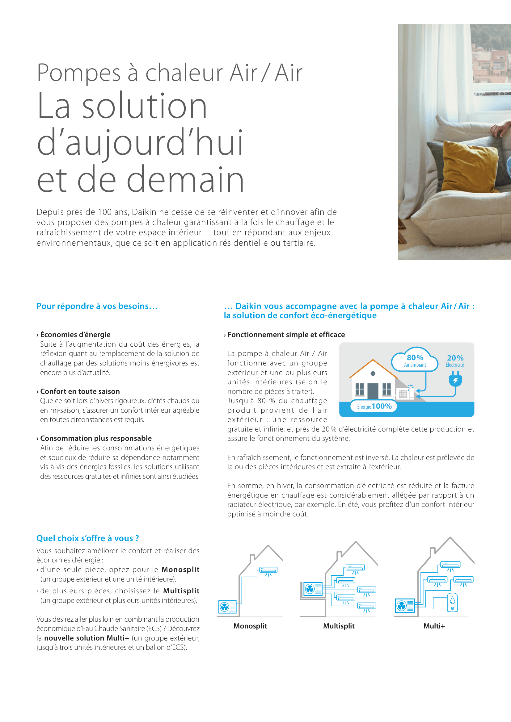 MONO SPLIT DAIKIN SENSIRA