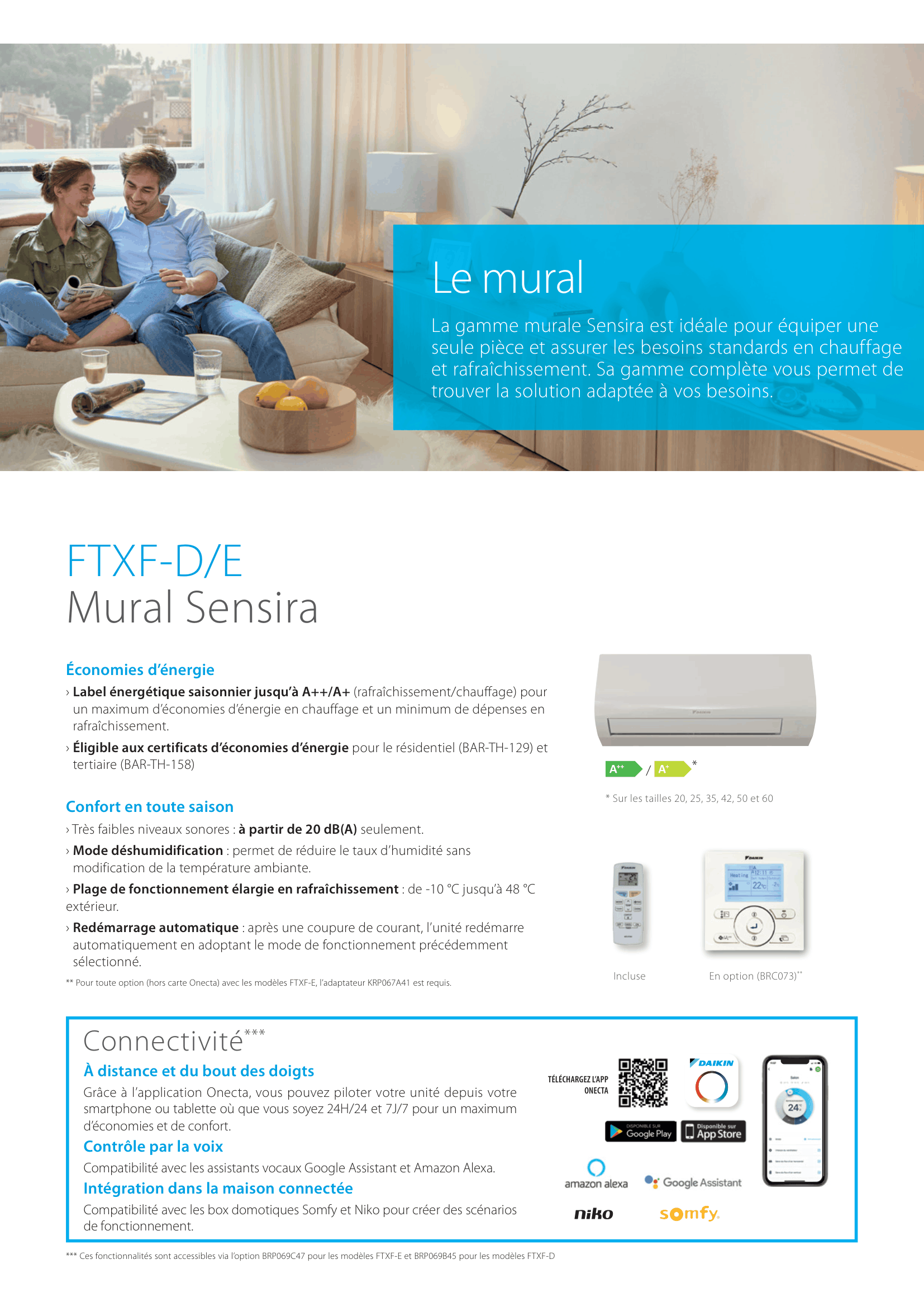 MONO SPLIT DAIKIN SENSIRA